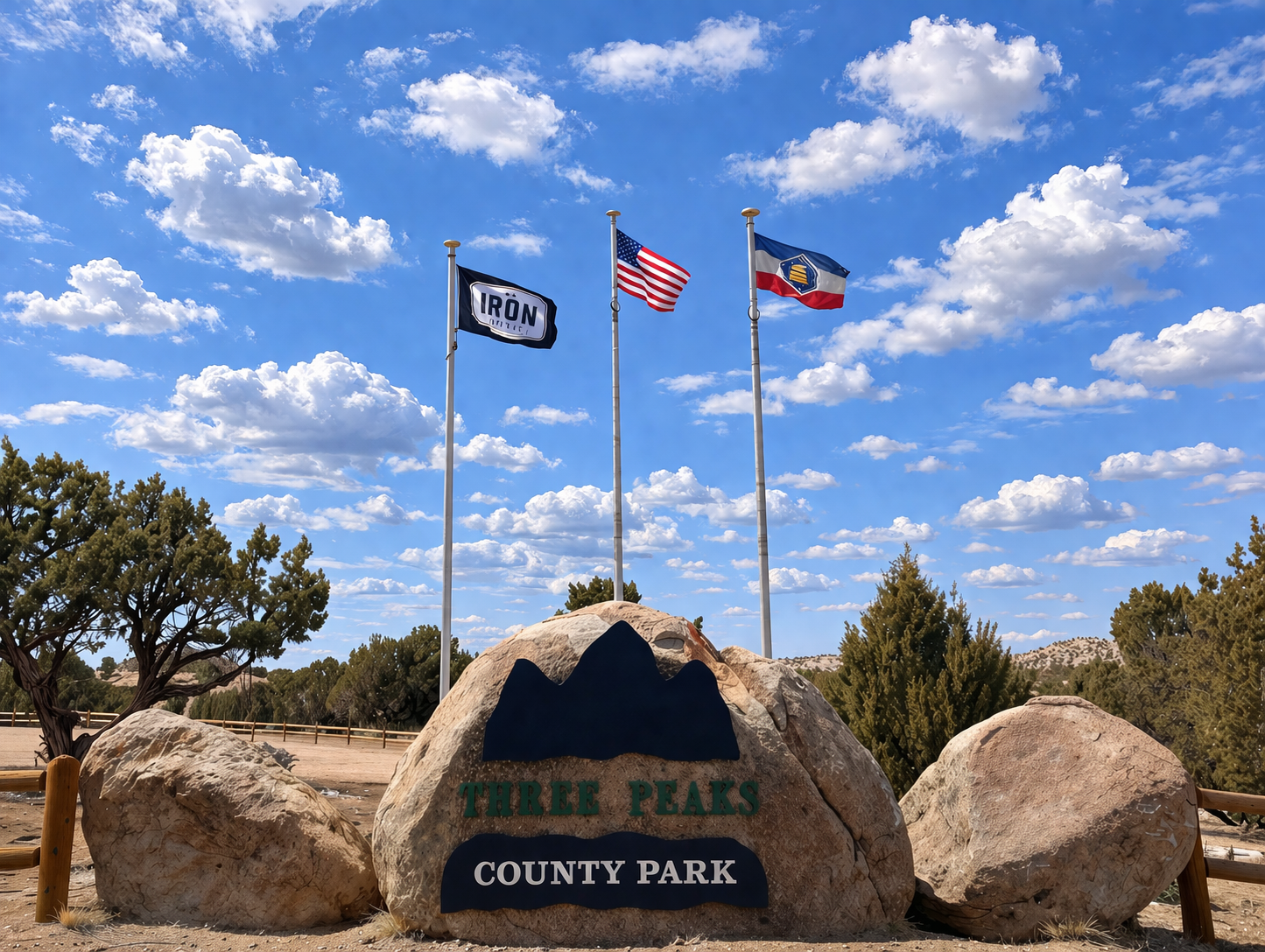 Entrance area at Three Peaks Recreation Area